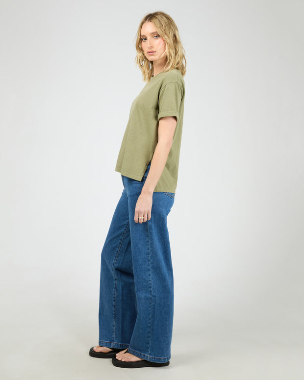 All About Eve Washed Tee - Khaki