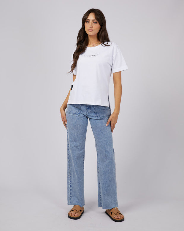 All About Eve Washed Tee - White