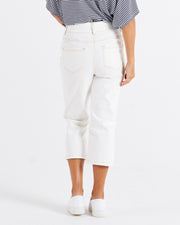 Betty Basics Alessi Crop Jean - White