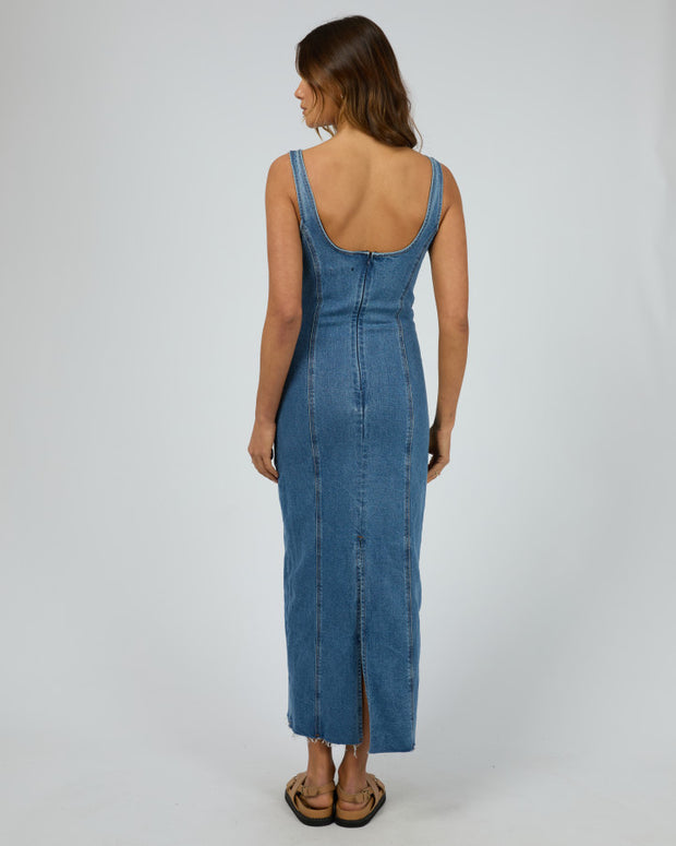 All About Eve Alexandra Midi Dress - Blue Denim