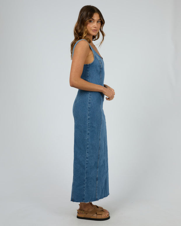 All About Eve Alexandra Midi Dress - Blue Denim