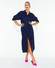 Fate + Becker Almighty Shirt Dress - Navy