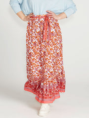Sass Ashley Maxi Skirt - Pink Blossom