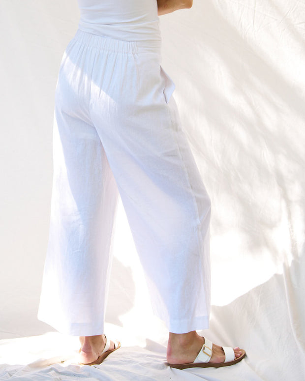 Betty Basics Aspen Palazzo Pant - White