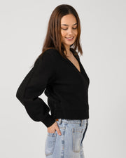 Stella + Gemma August Wrap Cardigan - Black