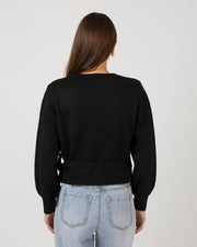 Stella + Gemma August Wrap Cardigan - Black