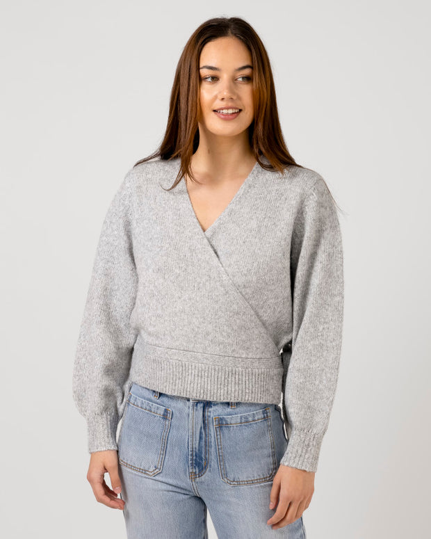 Stella + Gemma August Wrap Cardigan - Grey