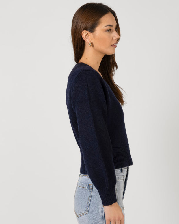 Stella + Gemma August Wrap Cardigan - Navy
