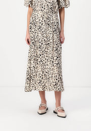 MSCH Alyona Vlora Skirt - Oatmeal Leo