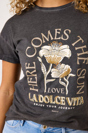 Garcia Here Comes The Sun T-shirt - Antracite