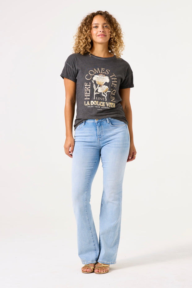 Garcia Here Comes The Sun T-shirt - Antracite