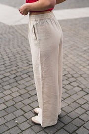 MSCH Disa High Waist Pants - Sand Melange