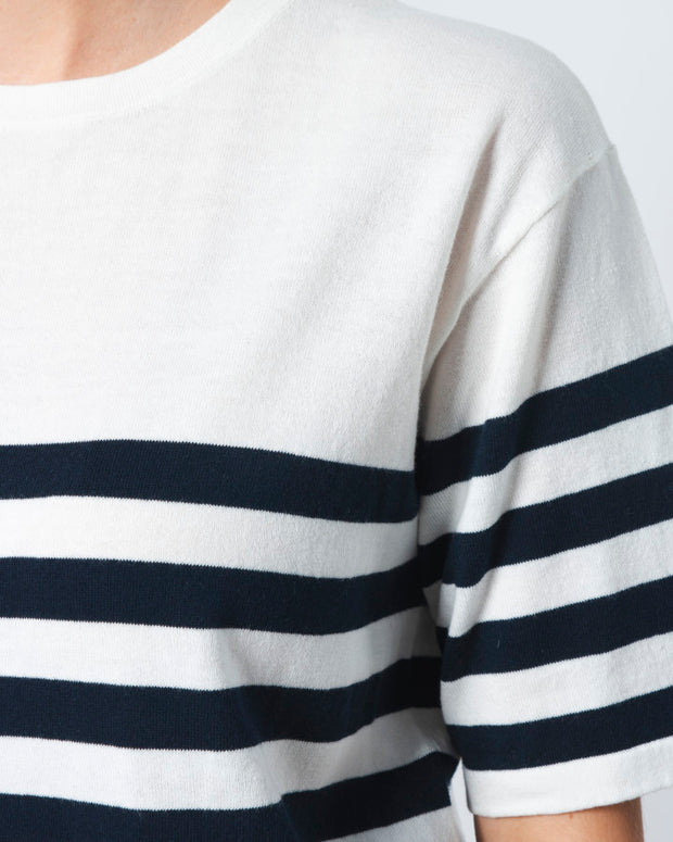 Stella + Gemma Baldwin Knit Top - Navy/White Stripe