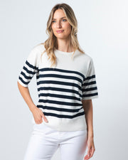 Stella + Gemma Baldwin Knit Top - Navy/White Stripe