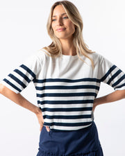 Stella + Gemma Baldwin Knit Top - Navy/White Stripe