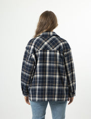 Stella + Gemma Becca Shacket - Navy Check