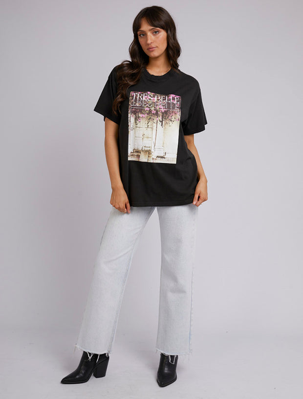 All About Eve Belle Oversized Tee - Black