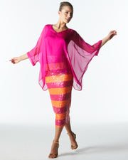 Fate + Becker Blossoming Silk Top - Fuschia