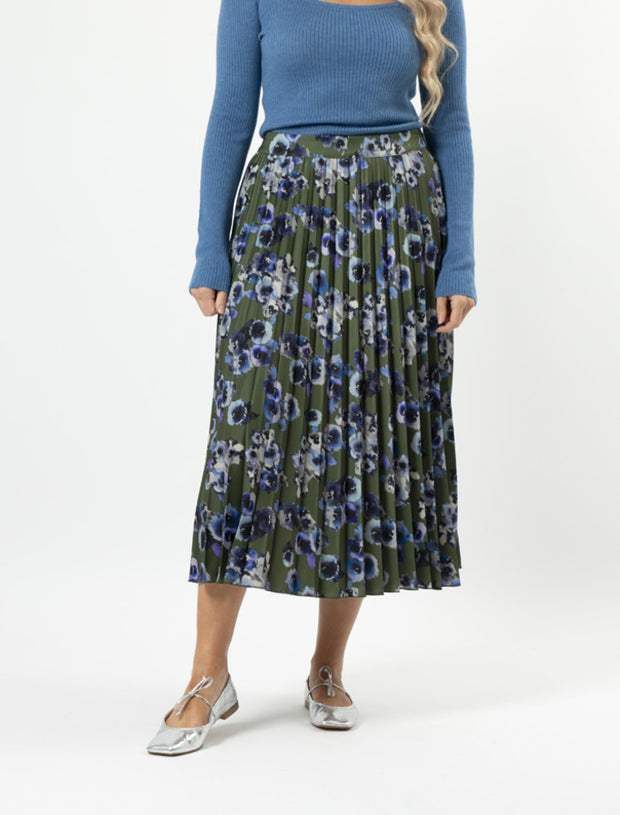 Stella + Gemma Brigette Skirt - Blurred Blooms Lime