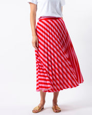 Stella + Gemma Brigette Skirt - Red & Pink Stripe