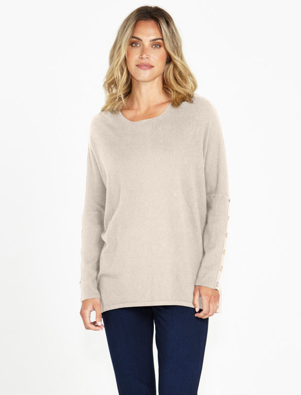 Betty Basics Bronte Knit Top - Wheat