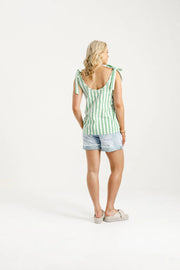 Home-lee Andi Top - Apple Stripes