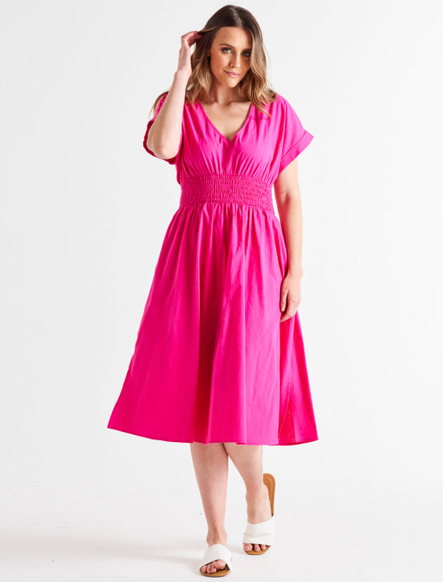 Betty Basics Carrie Dress - Miami Pink