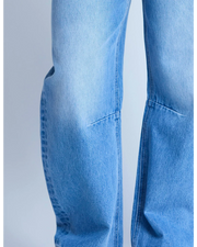 Stella + Gemma Carson Barrel Jean - Mid Blue