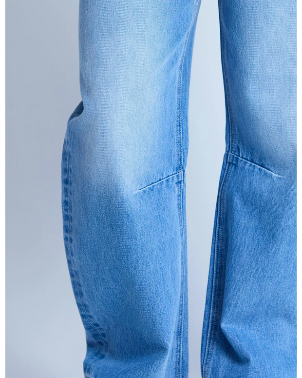 Stella + Gemma Carson Barrel Jean - Mid Blue