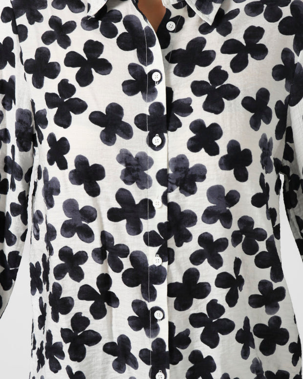Stella + Gemma Charlotte Shirt - Navy Flowers