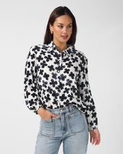 Stella + Gemma Charlotte Shirt - Navy Flowers