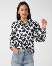 Stella + Gemma Charlotte Shirt - Navy Flowers