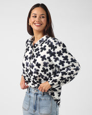 Stella + Gemma Charlotte Shirt - Navy Flowers