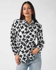 Stella + Gemma Charlotte Shirt - Navy Flowers