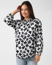 Stella + Gemma Charlotte Shirt - Navy Flowers