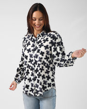 Stella + Gemma Charlotte Shirt - Navy Flowers
