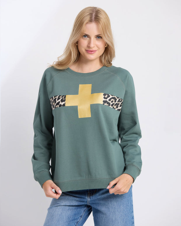 Stella + Gemma Classic Sweat - Moss Star Crossed