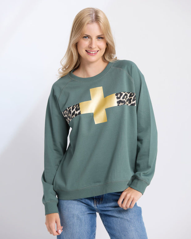 Stella + Gemma Classic Sweat - Moss Star Crossed