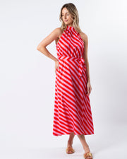 Stella + Gemma Clementine Dress - Pink & Red Stripe