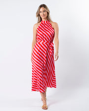 Stella + Gemma Clementine Dress - Pink & Red Stripe