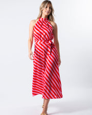 Stella + Gemma Clementine Dress - Pink & Red Stripe