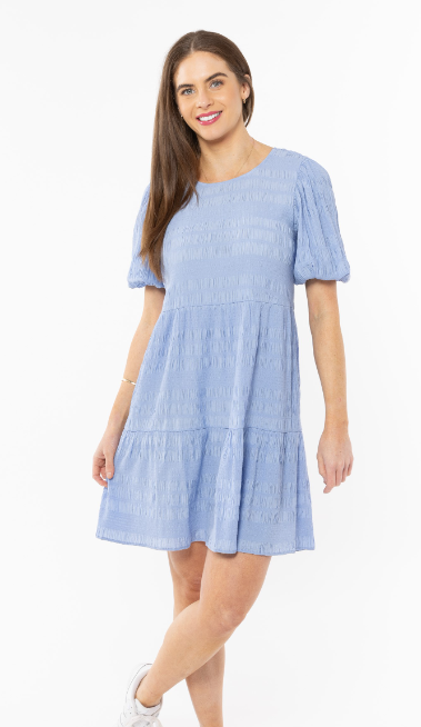 Seeking Lola Carefree Mini Dress - Cornflour