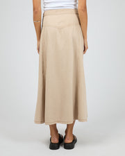 Silent Theory Cove Maxi Skirt - Beige