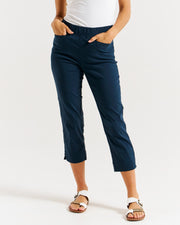 Betty Basics Crop Bengaline Pant - Navy