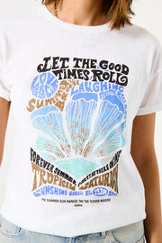 Garcia Let The Good Times Roll Tee - Off White