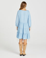 Sass Davie Tiered Dress - Chambray