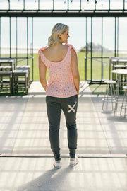 Home-lee Apartment Pants - Graphite With Ivory X