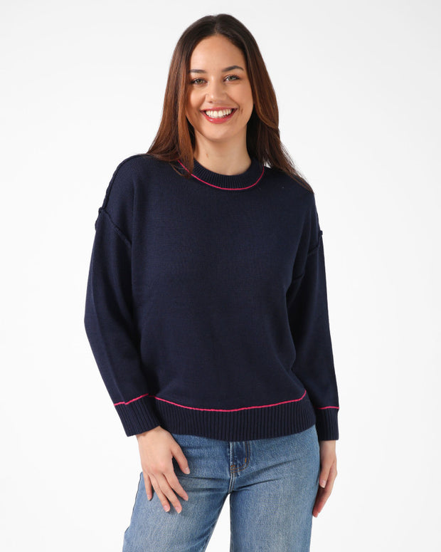Stella + Gemma Denver Jumper - Navy
