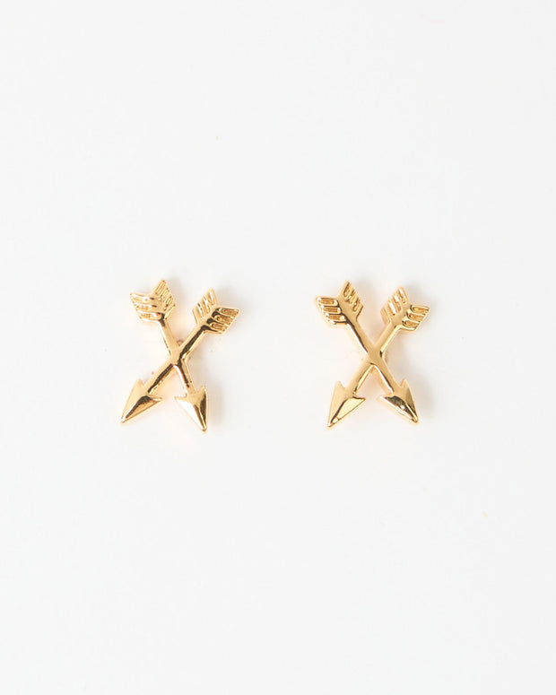 Stella + Gemma Earrings Petite Arrows - Gold & Silver Gold