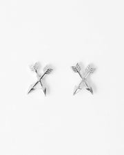 Stella + Gemma Earrings Petite Arrows - Gold & Silver Silver